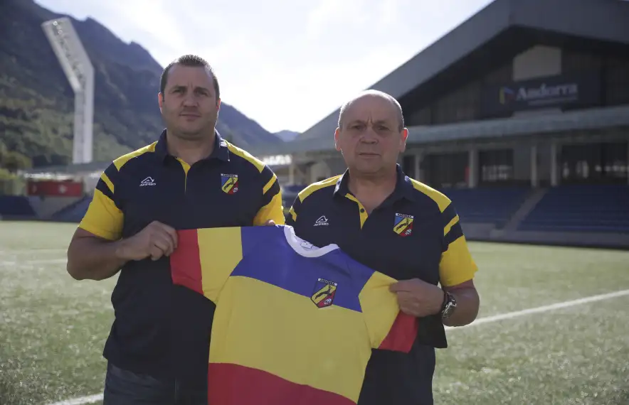 Paul Alieu i Thierry Barbière, nous selecciona dors dels ‘isards’, en substitució de Josep Magallón, ‘Maga’ i Peter Lucas. Foto: Facundo Santana