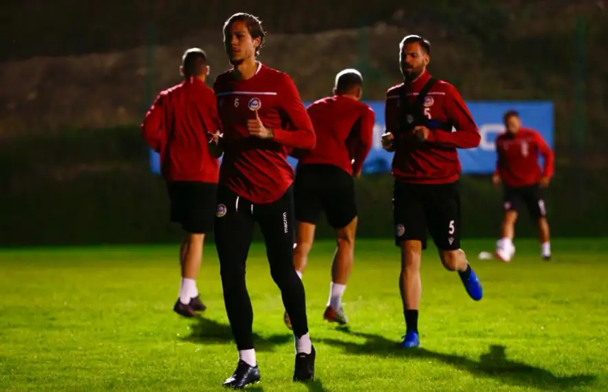 Alavedra i Emili García, a San Marino. Foto: Xavi Miró / FAF