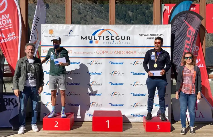 Òscar Casal, campió de la Multisegur Assegurances Copa d'Andorra de curses de muntanya. Foto: FAM