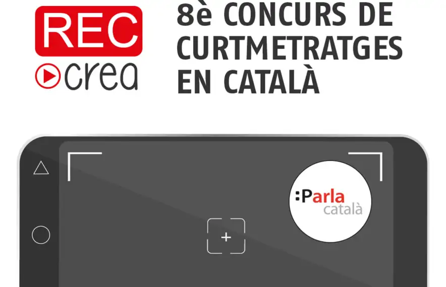 El cartell del vuitè Concurs de curtmetratges RECcrea.