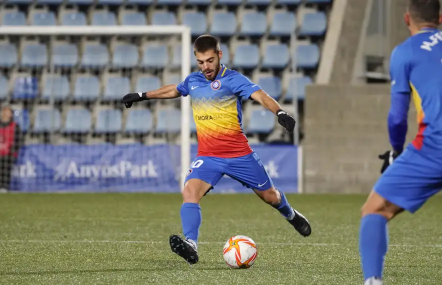 Martí Vilà, en el partit contra el Betis B. Foto: FC Andorra