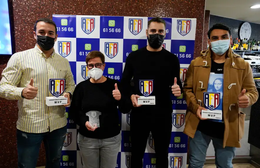 Els guanyadors del premi AFA. Foto: AFA