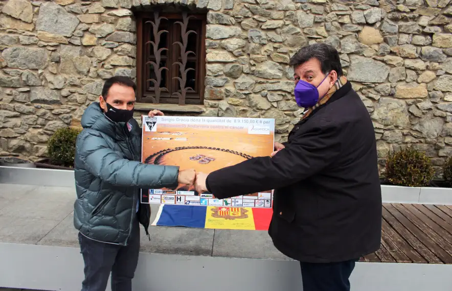 Sergio Gracia amb Josep Saravia. Foto: SIT