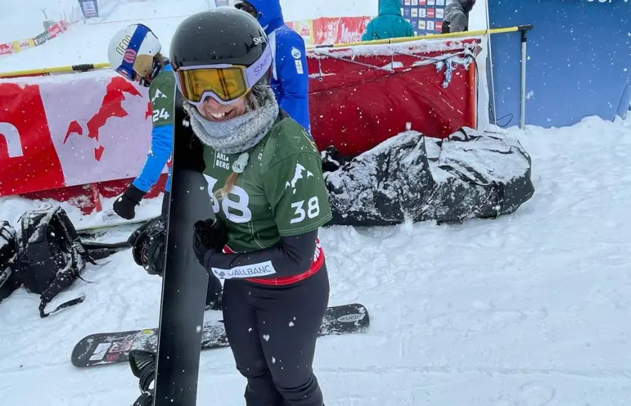 Maeva Estevez es va classificar ahir per disputar per primera vegada unes finals de Copa del Món de surf de neu.