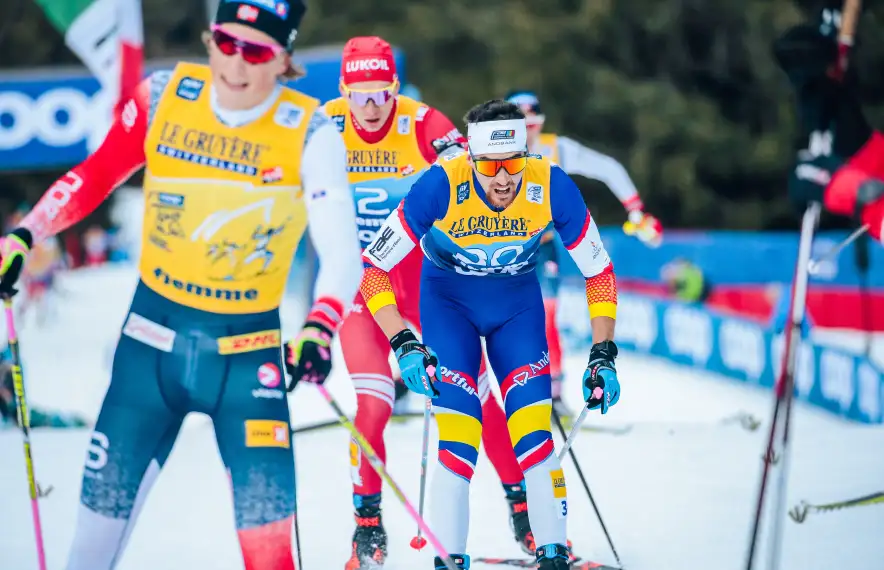 Irineu Esteve, a l'última prova del Tour de Ski.