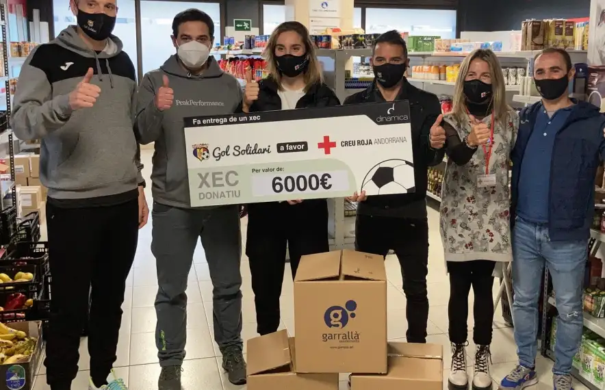 Gol Solidari, amb Creu Roja Andorrana.