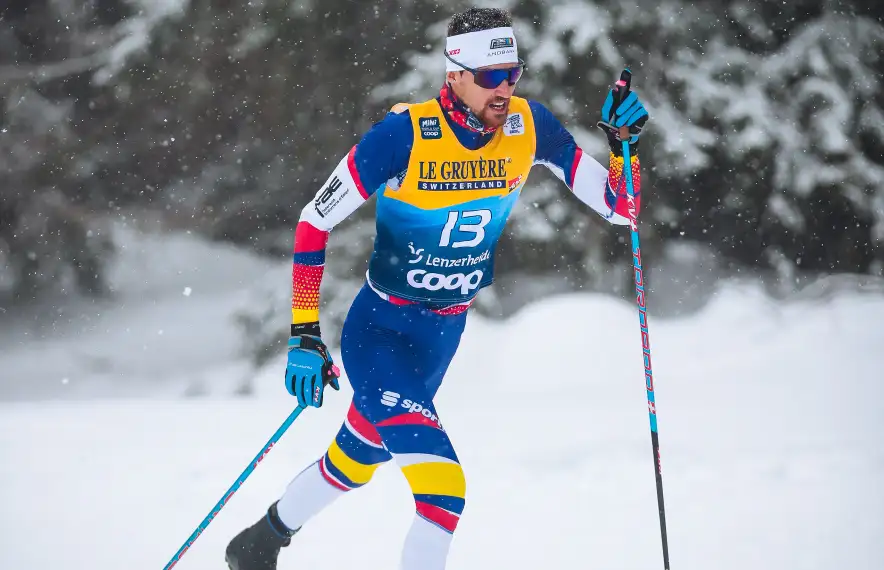 Irineu a la segona prova del Tour de Ski.