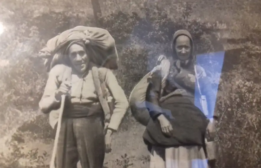 María Cortina Majoral (1838-1911) i el seu home, Pere Puigdemasa Marqués (1839-1906), de ca la Matilda de Tuixent.