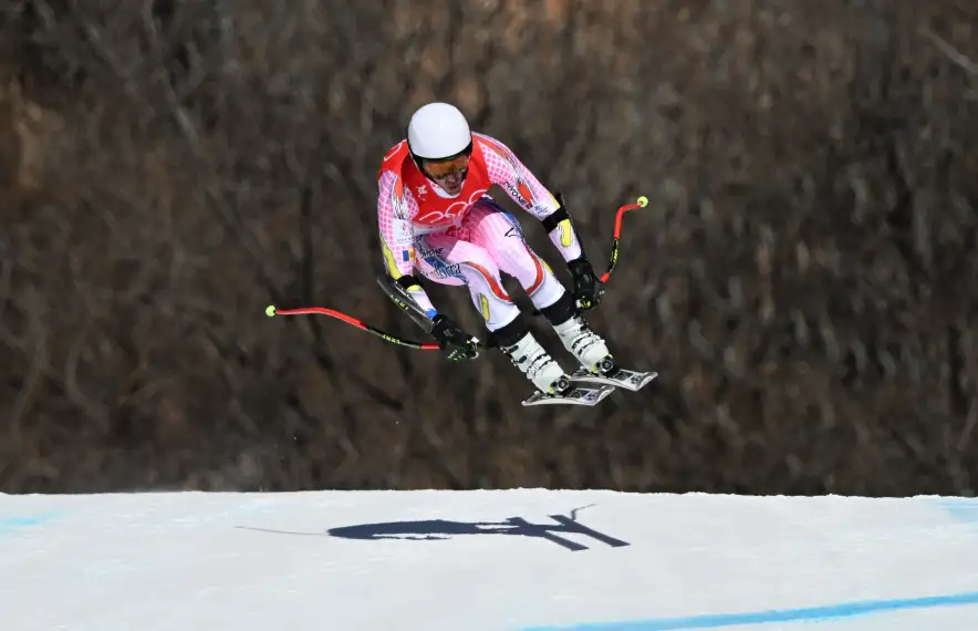 Joan Verdú al supergegant dels Jocs Olímpics d’Hivern de Pequín, on va assolir el seu millor resultat en una cita olímpica.