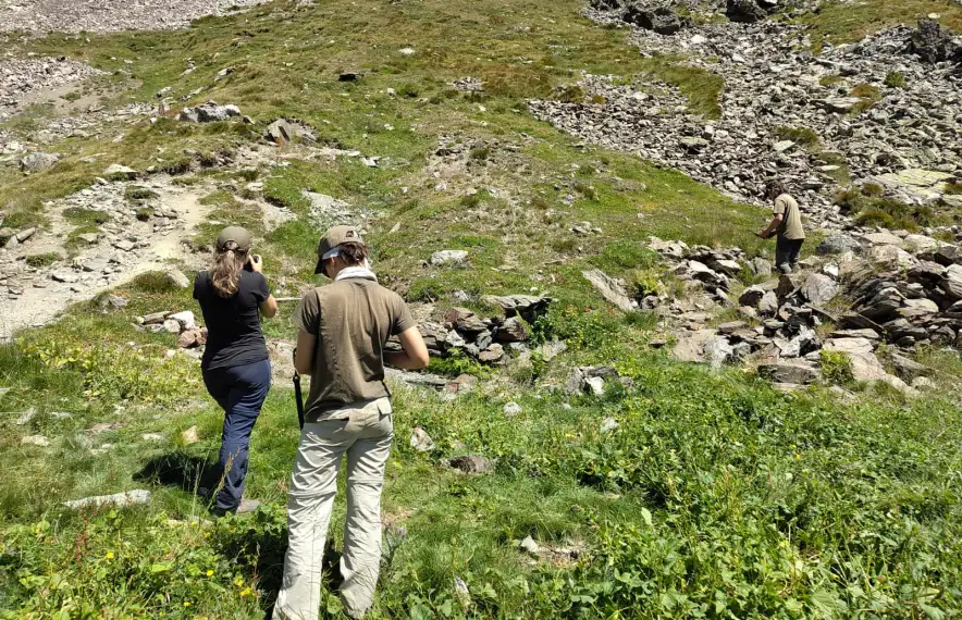Dos dels participants en la nova campanya arqueològica.