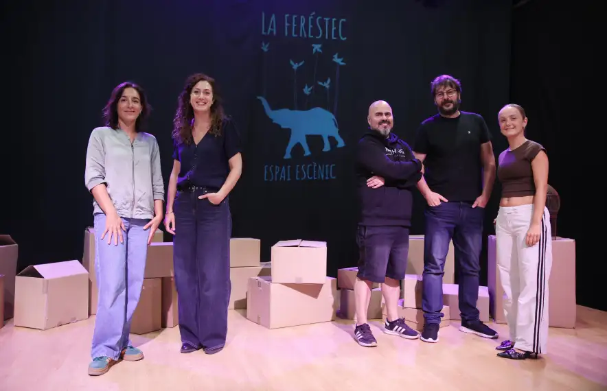 Torrent, Robles, Hernández, Casero i Sánchez, ahir a l Feréstec. Hi falta Arellano.