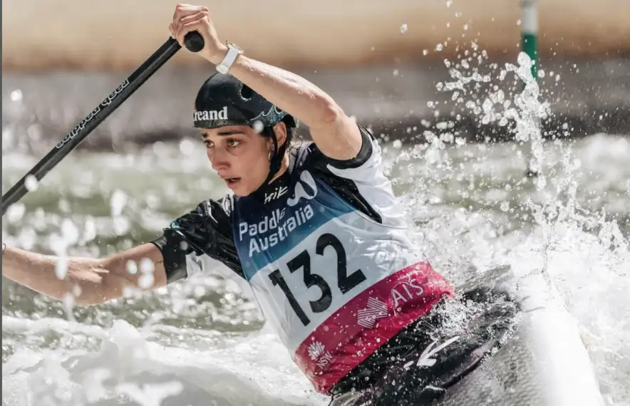 Mònica Doria, als entrenaments del Campionat del Món a Penrith.