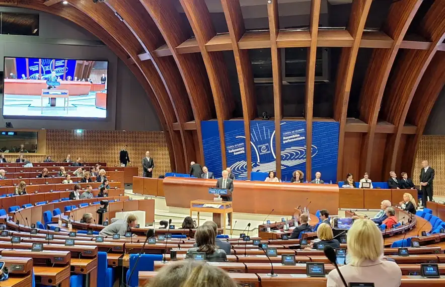 L'obertura de la sessió de tardor de l'APCE a Estrasburg.