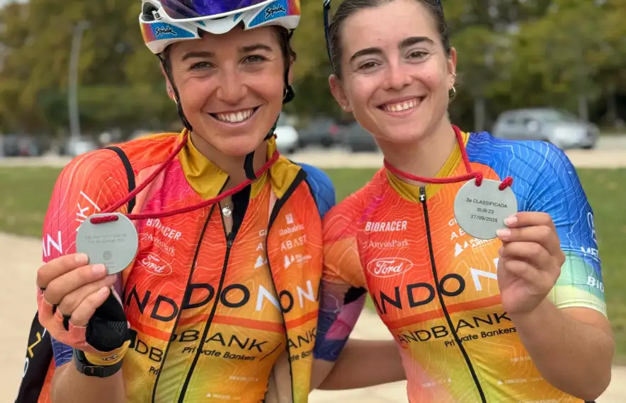 Podis al GP Circuit del Prat.