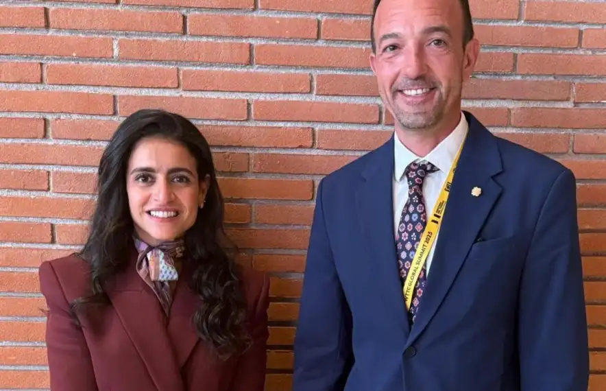 Shaikha Al Nowais i Jordi Torres.