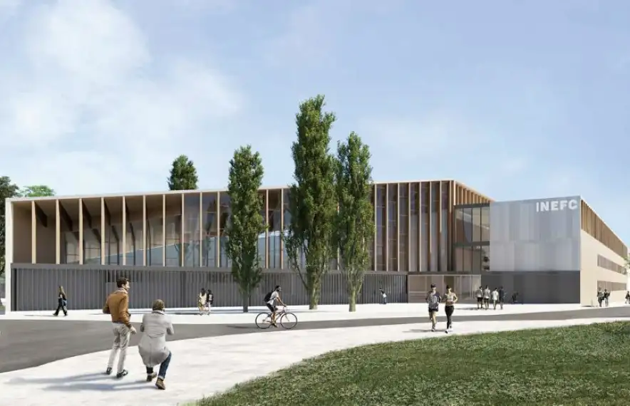 Maqueta del futur centre universitari.