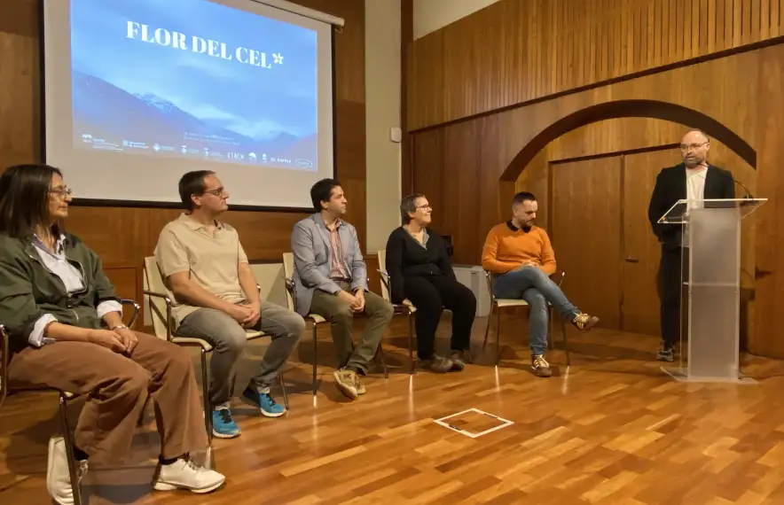 El director del projecte, Eloy Aymerich, exposa la iniciativa, a la Immaculada.
