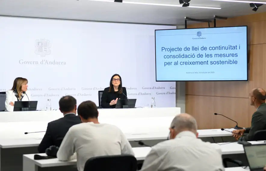 Les ministres Conxita Marsol i Ester Molné han presentat avui el nou projecte de llei.