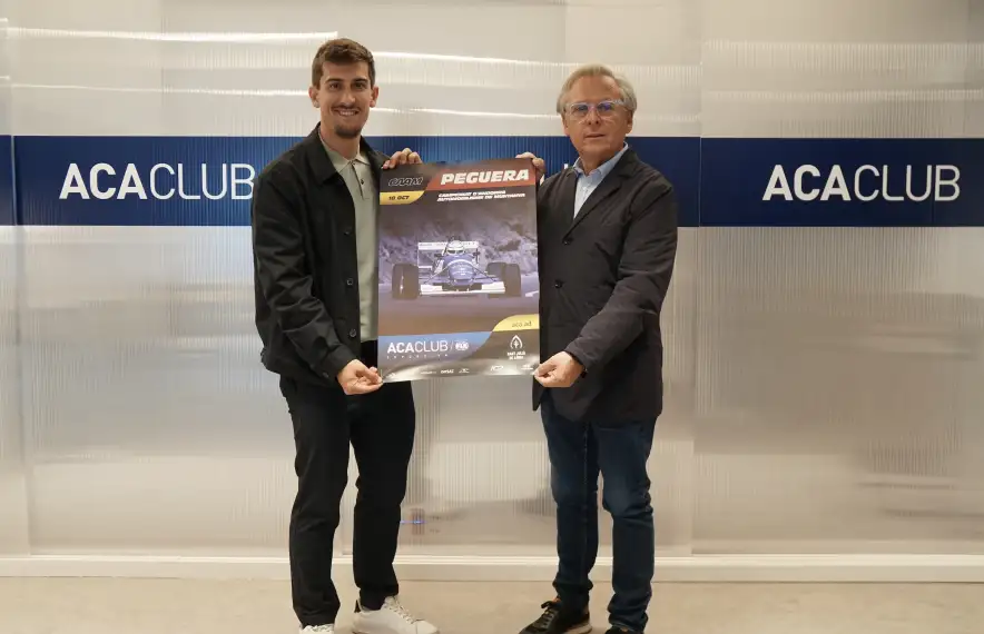 Marc Ferré i Toni Santacreu, a la presentació de la Pujada la Peguera.