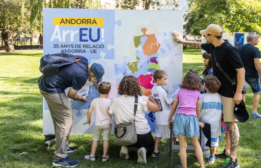 Una de les activitats per celebrar els 35 anys de relació entre Andorra i la Unió Europea.