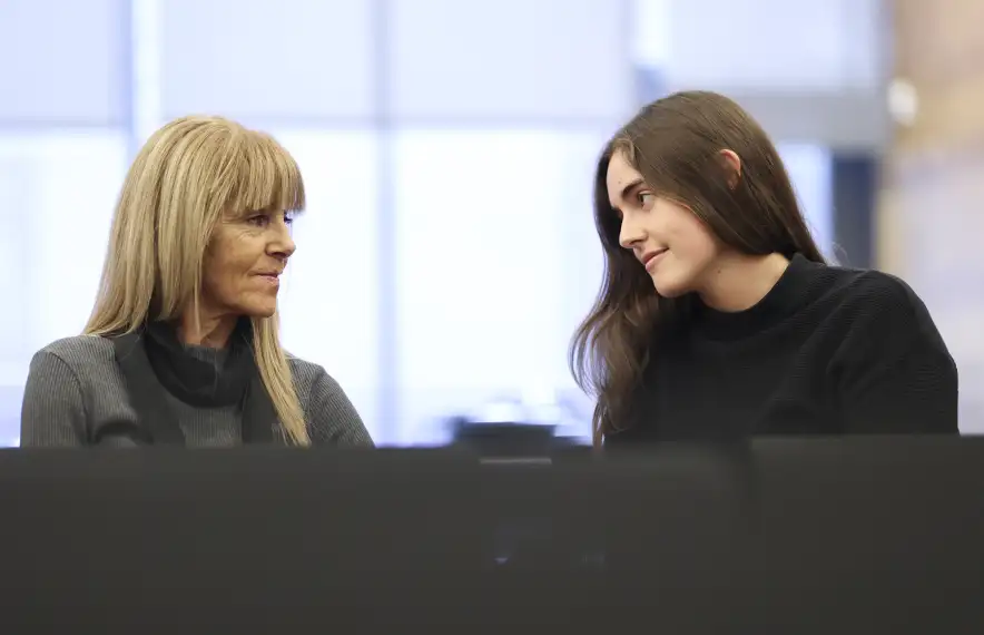 Nàdia Tudó, amb la mare, mira d’un altre manera la seva passió.