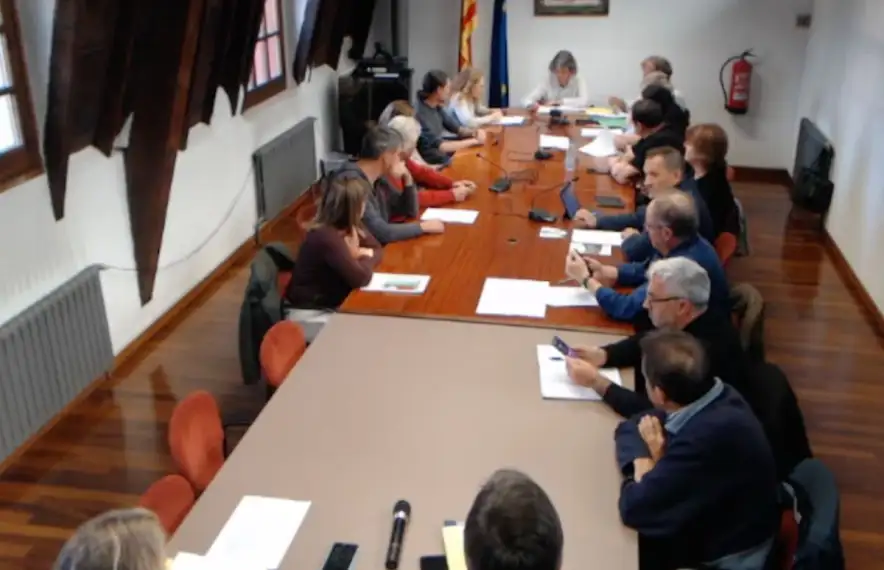 La sessió plenària d’ahir, a la qual faltaven tres dels consellers comarcals.