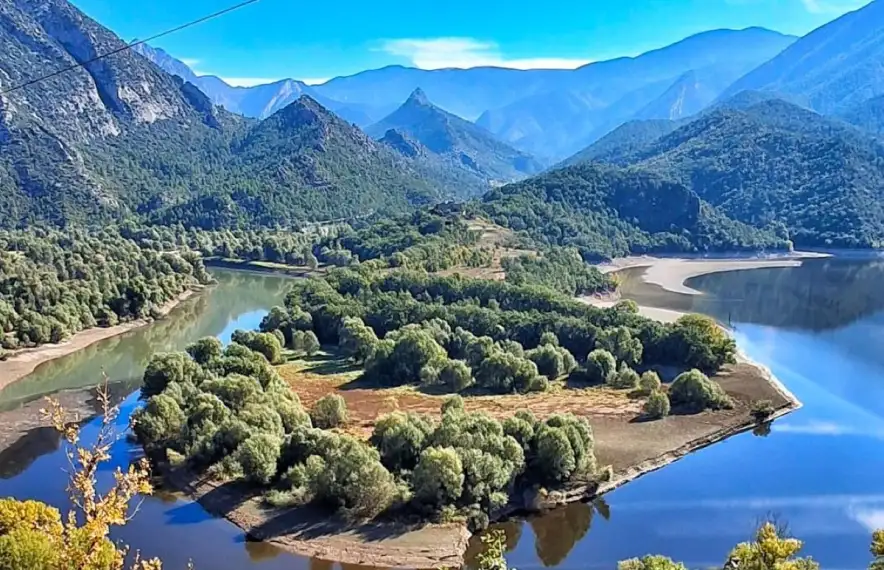 El meandre del Segre, a prop de Nargó.