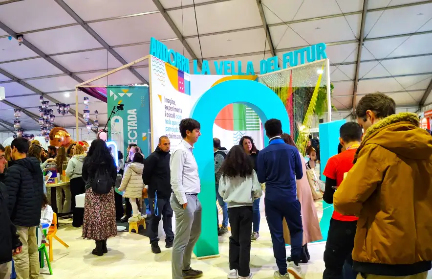 L'estand del Comú d'Andorra la Vella a la Fira.