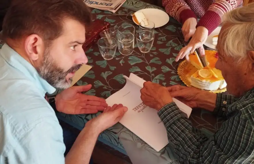 Sergi Mas va celebrar ahir els primers 95 anys amb bon humor i millor companyia.