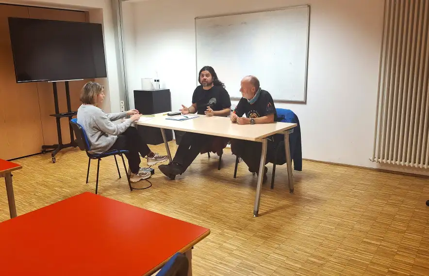 Un moment de l'assemblea d'avui.