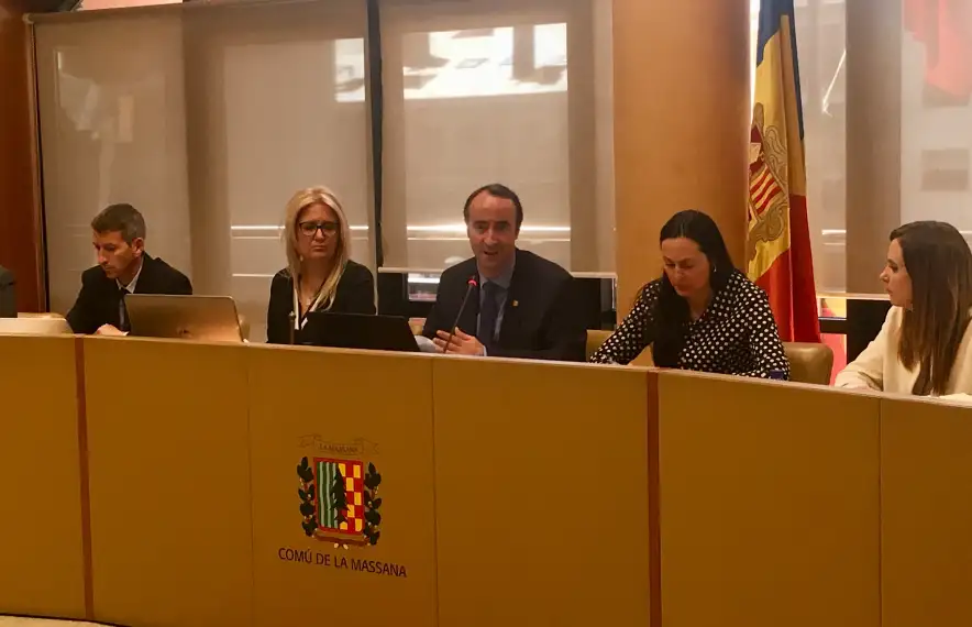 Un moment de la sessió del Consell de Comú celebrada ahir.