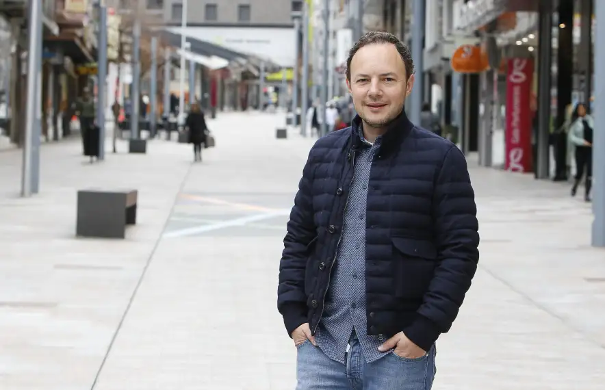 El conseller general i candidat a cap de Govern demòcrata, Xavier Espot.