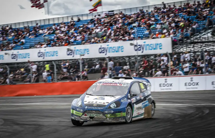 Llovera en una de les proves anteriors del Mundial de Rallycross.