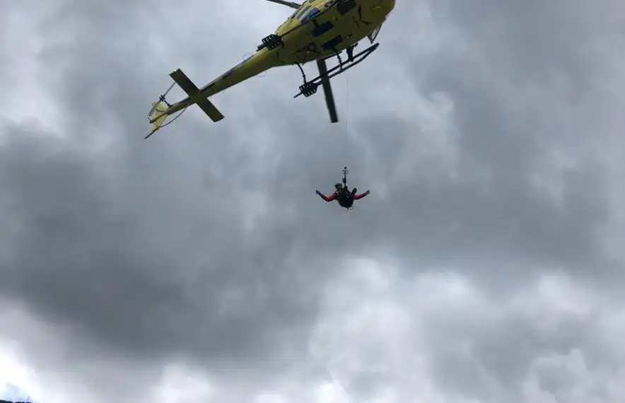 Una operació de rescat dels bombers.