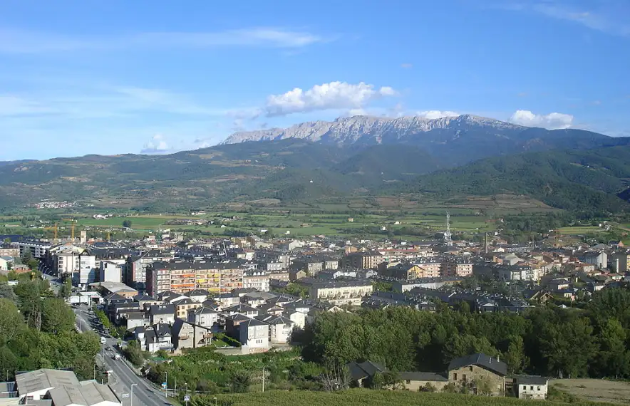 Una vista aèria de la Seu d'Urgell.