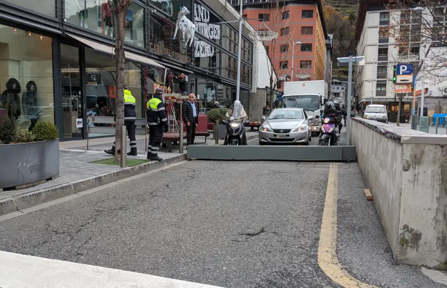 Així va quedar la barrera.