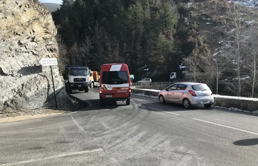 La zona on ha tingut lloc l'accident.