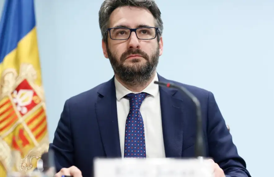 El ministre portaveu, Eric Jover, durant una de les compareixences.