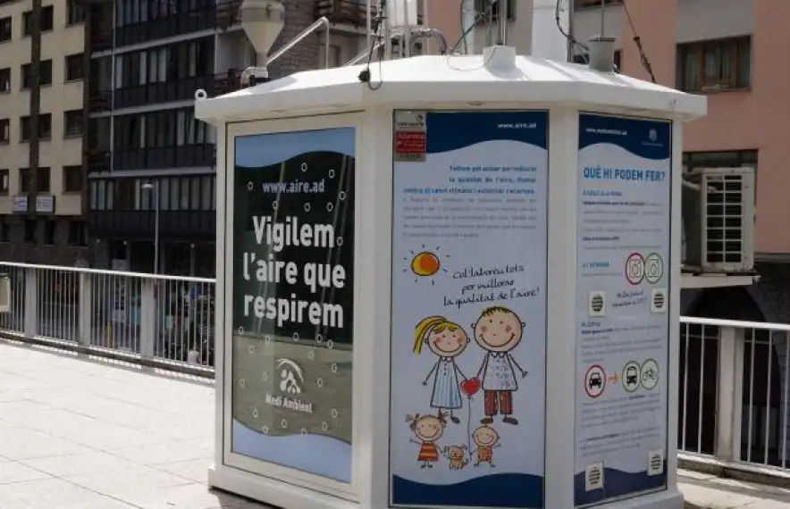 Estació de control de qualitat de l'aire d'Escaldes-Engordany.