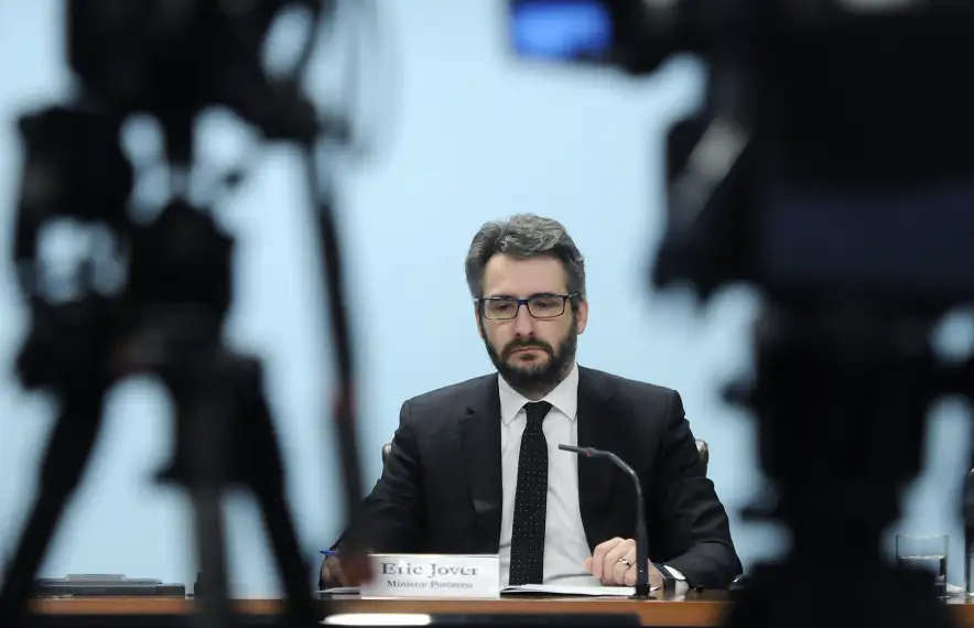 El ministre de Finances i portaveu de l’executiu, Eric Jover, en la compareixença d’ahir.