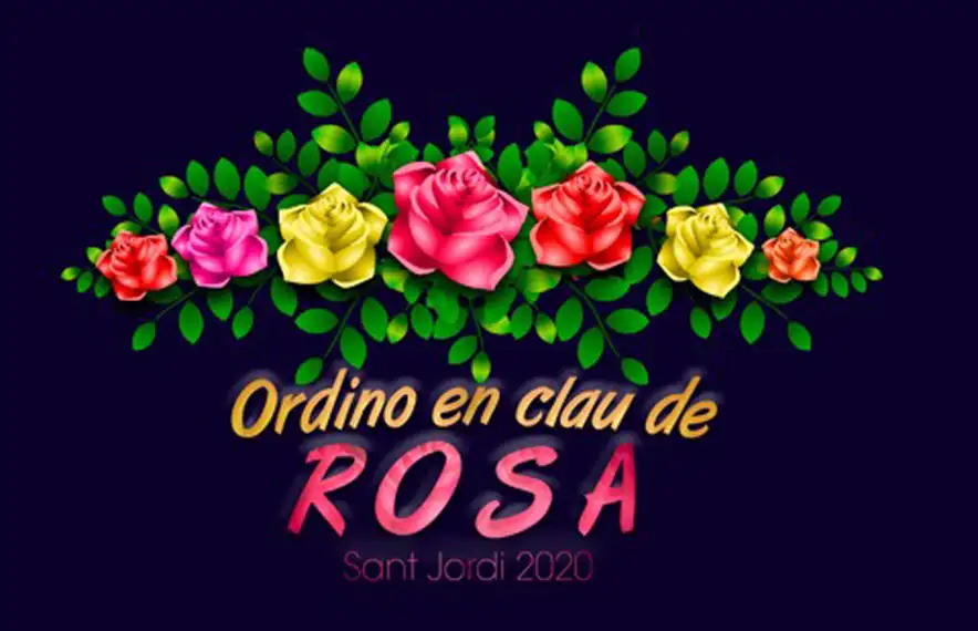 El cartell per a la celebració de Sant Jordi.