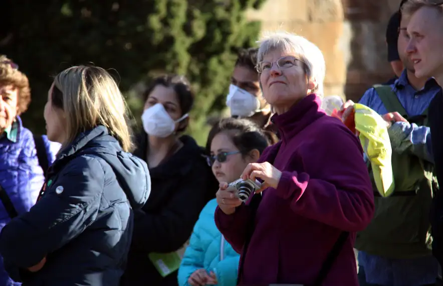 Un grup de turistes a Barcelona a principis del passat mes de març.