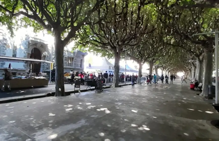 El mercat de la Seu aquest matí, al passeig Joan Brudieu