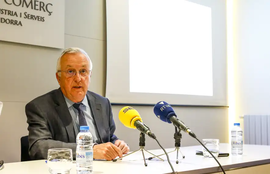 El president de la Cambra de Comerç, Miquel Armengol, en una compareixença anterior.