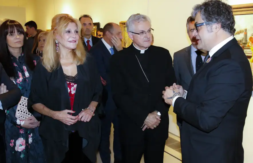 La baronessa Thyssen, en la inauguració de ‘Femina, Feminae’, l’octubre del 2018 al Valira.