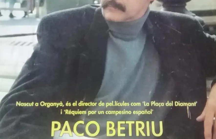 Una divertida imatge de Betriu en l’època en què acabava de rodar ‘La plaça del Diamant’.