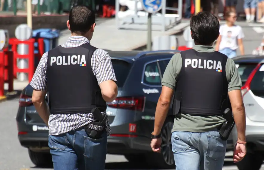 Una patrulla de la policia.