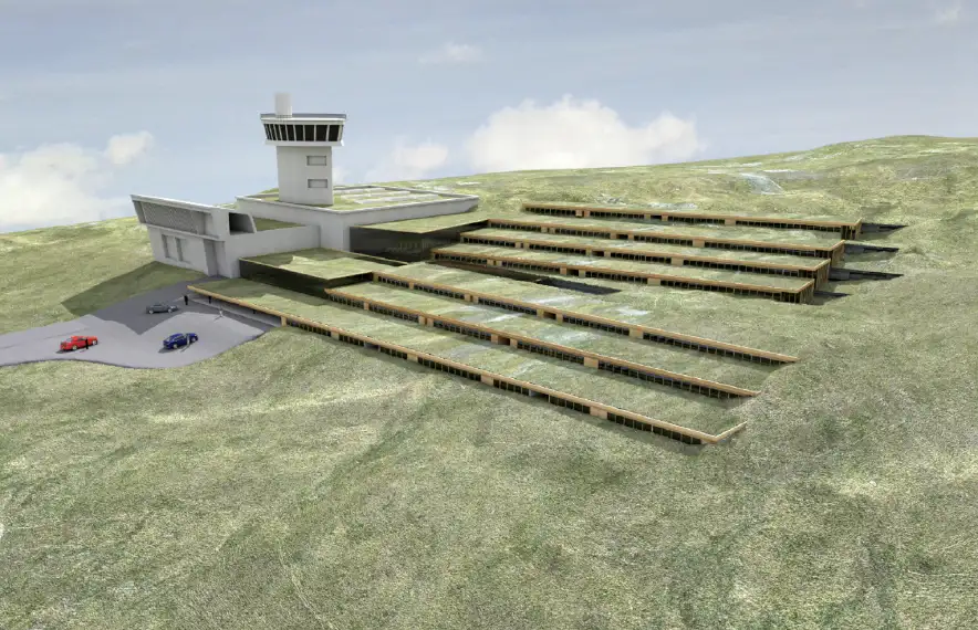 Reconstrucció virtual del futur Centre Residencial en Alçada, amb les terrasses que en modificaran de forma substantiva l