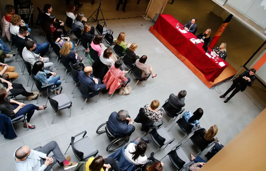 Un moment de la presentació del Llibre blanc de la igualtat al Consell General, el maig de 2018.