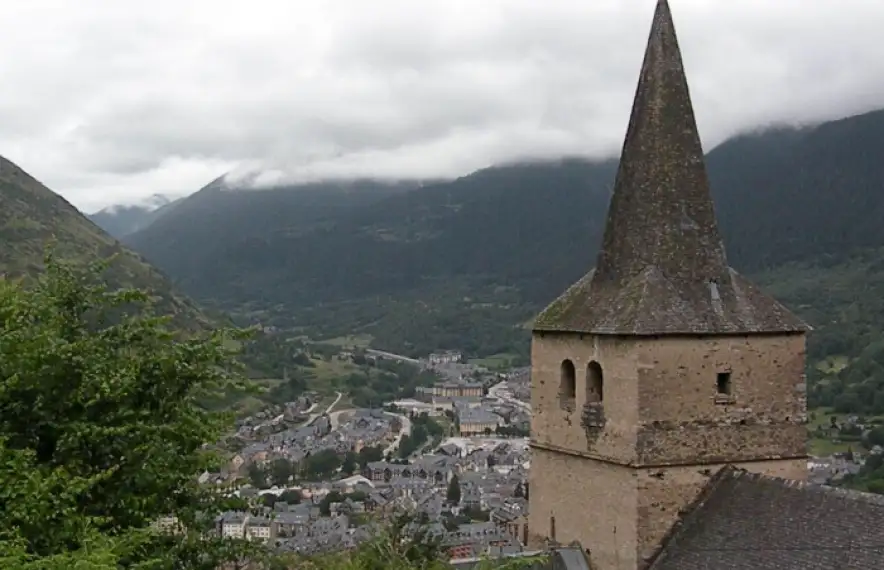 La pedania de Casau a Vielha.